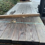 Ca. 22x Douglas balken fijnbezaagd, 75x175mm, lengte 400cm